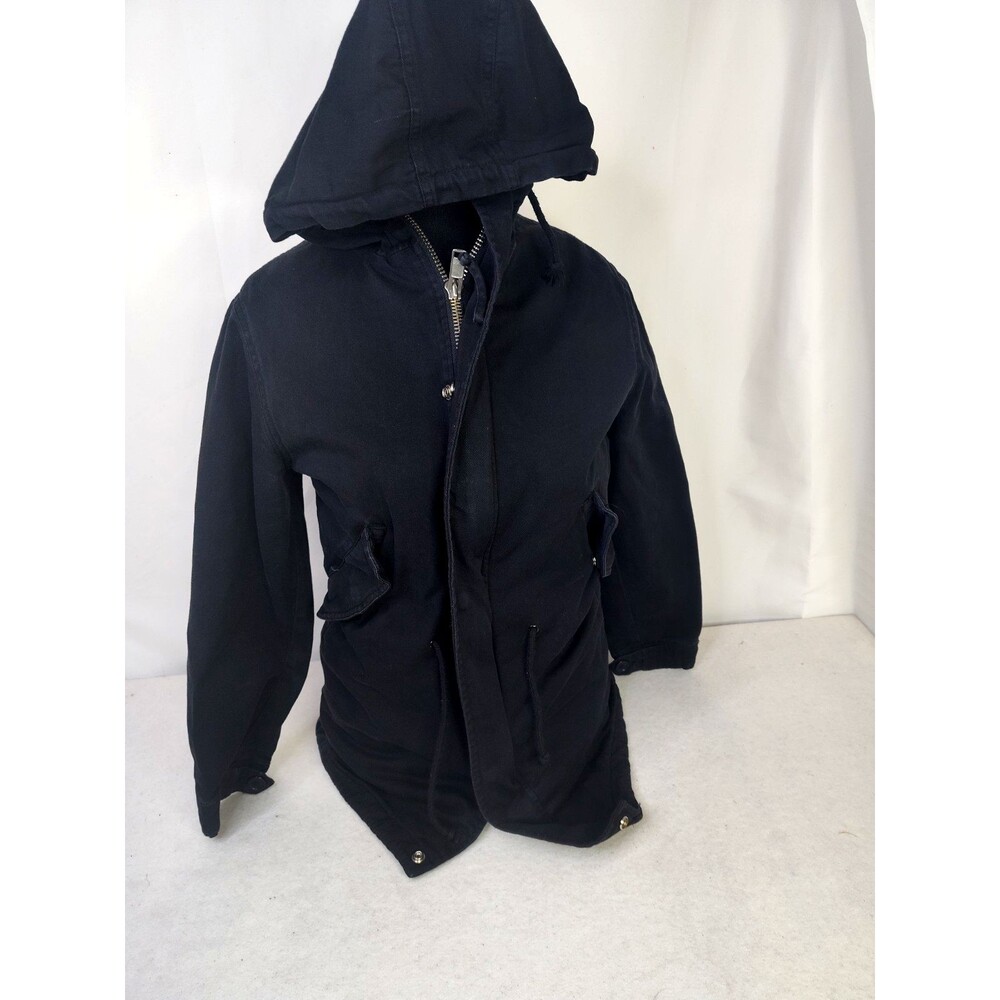 Straight To Hell Outsider Black Hoodie Jacket Coat Size S Full Zipper Pockets